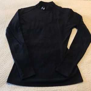 Size small black Underarmour mock neck base layer